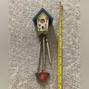 Birdhouse wind chime.